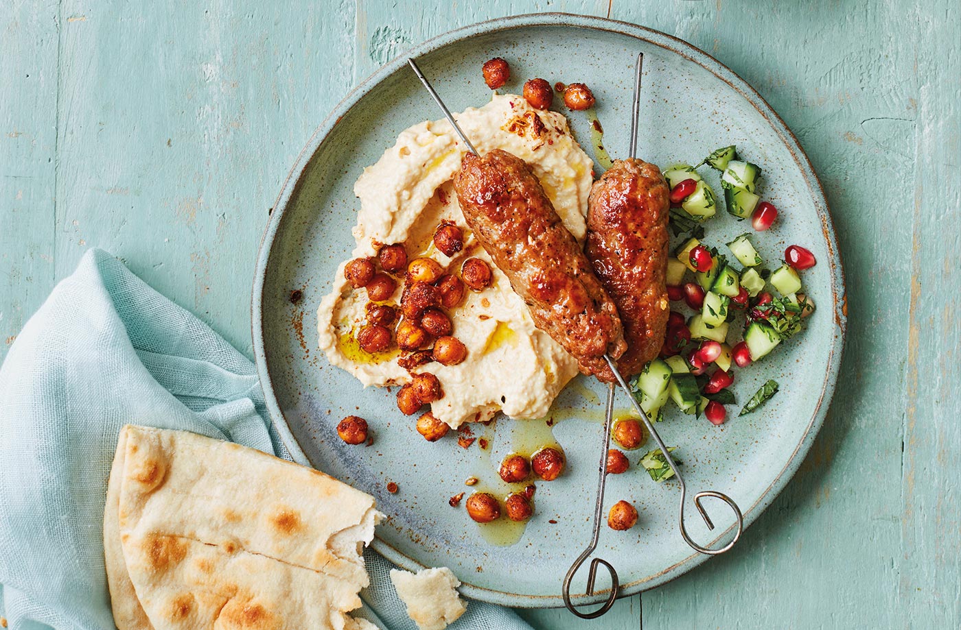 Lamb Koftas With Houmous